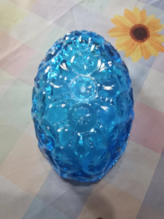 L.E. Smith Colonial Blue Moon & Stars Trinket Dish / Ashtray - Picture 5 of 6